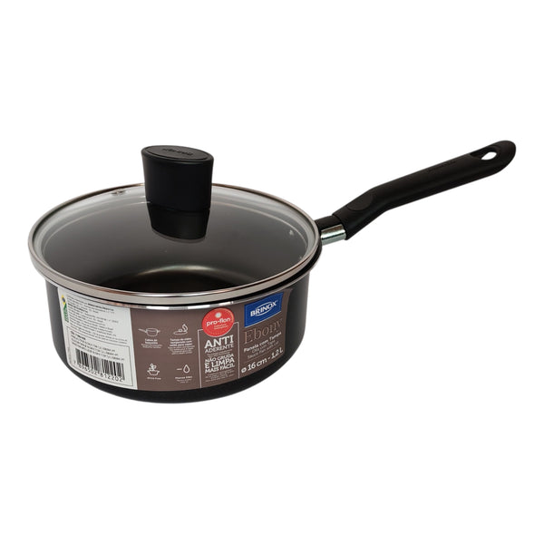 CACEROLA ALUMINIO ANTIADERENTE EBONY 16 CM BRINOX