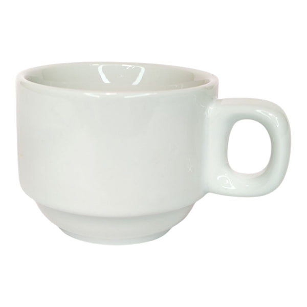 TAZA CAFE PORCELANA BLANCA 100 CC MULTIMENAJE