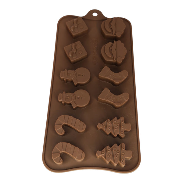 MOLDE CHOCOLATE SILICONA NAVIDAD MIX