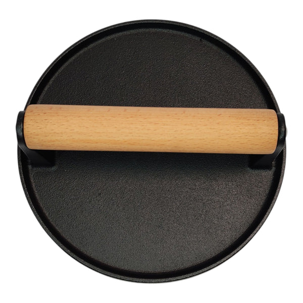 PRENSA PARA HAMBURGUESA HIERRO FUNDIDO 18CM MULTIMENAJE