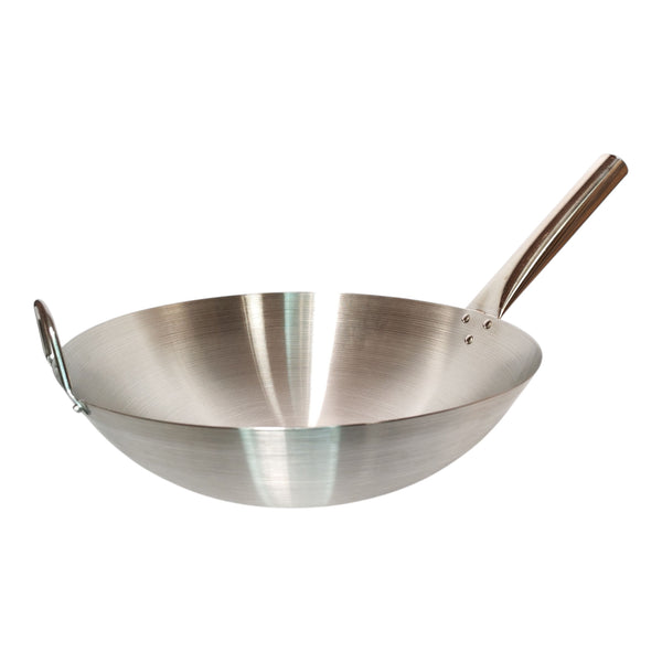 WOK CON MANGO INOX. 36CM MULTIMENAJE
