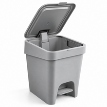 Basurero con Pedal Polipropileno Gris 8 L - Uz