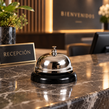 Timbre de Recepción Call Bell 9 cm Plateado - Multimenaje
