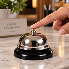 Timbre de Recepción Call Bell 9 cm Plateado - Multimenaje