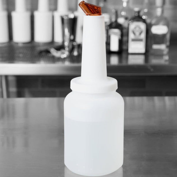 Botella Bar Plastica Blanca 20,5x12,5x12,5cm - Multimenaje