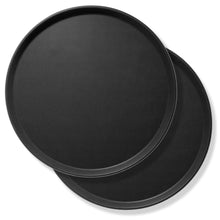 Badeja Garzon Antideslizante Redonda Negra 40cm - Multimenaje