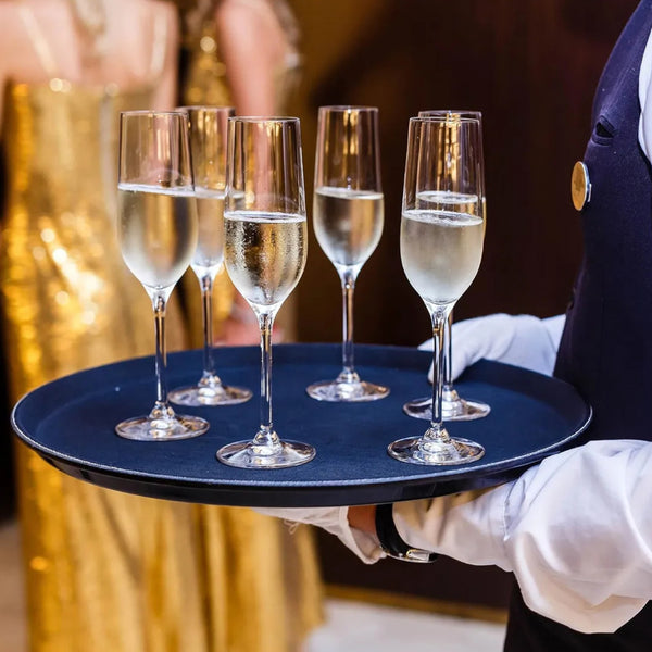 Badeja Garzon Antideslizante Redonda Negra 45cm - Multimenaje