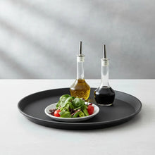 Badeja Garzon Antideslizante Redonda Negra 45cm - Multimenaje