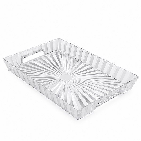 Bandeja Rectangular Poliestireno Transparente 45,5x30 cm - Uz
