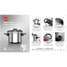 Olla Presión Nebula Steam Acero Inoxidable 8lt Wens
