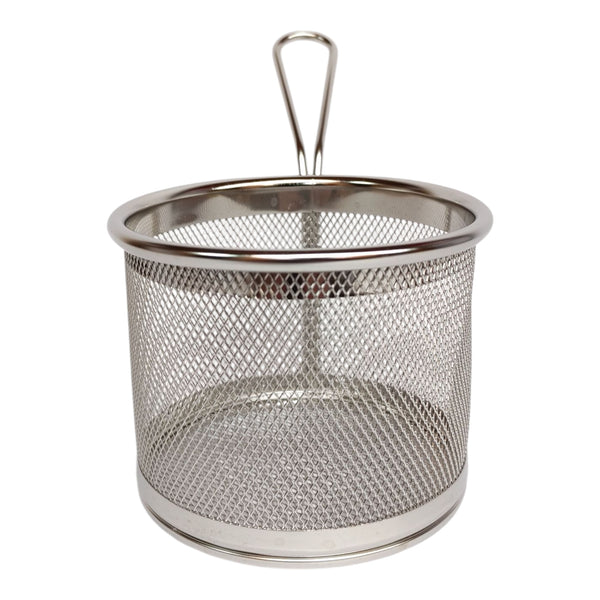 CANASTO REDONDO FREIR PRESENTACION ACERO 11X8,5 MULTIMENAJE 11X8,5 CM