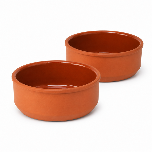 Set 2 Pocillos de Arcilla Enlozada 16x6,5cm - Viapot