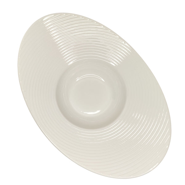 PLATO PASTA OVAL PORCELANA BLANCA 32,5X22,5X7,3CM MULTIMENAJE