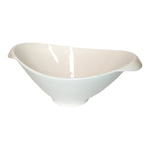 PLATO HONDO OVAL PORCELANA BLANCA 27X17X8,5CM MULTIMENAJE