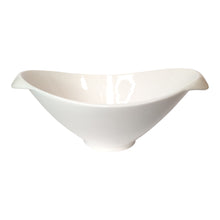 FUENTE HONDA OVAL PORCELANA BLANCA 33X21X10,5CM MULTIMENAJE