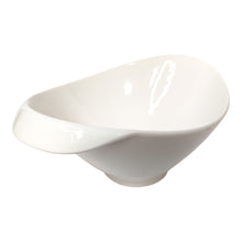 FUENTE HONDA OVAL PORCELANA BLANCA 33X21X10,5CM MULTIMENAJE