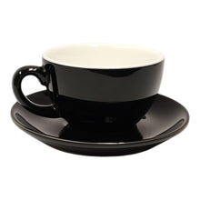 TAZA DESAYUNO CON PLATILLO 300ML NEGRA MULTIMENAJE