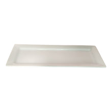 PLATO RECTANGULAR PORCELANA BLANCA 24X6 CM MULTIMENAJE