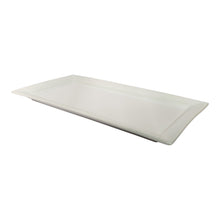 PLATO RECTANGULAR PORCELANA BLANCA 35X17 CM MULTIMENAJE