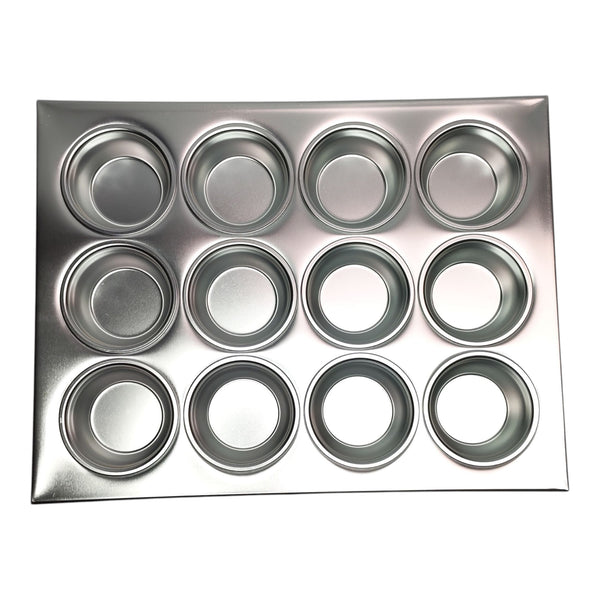 BANDEJA ALUMINIO 12 MOLDES QUEQUE 36X28X3CM MULTIMENAJE