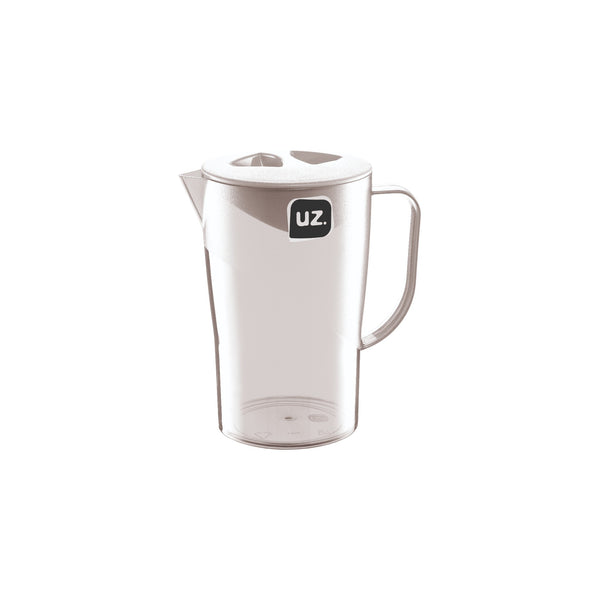 Jarro Con Tapa Poliestireno Transparente 2lt Uz