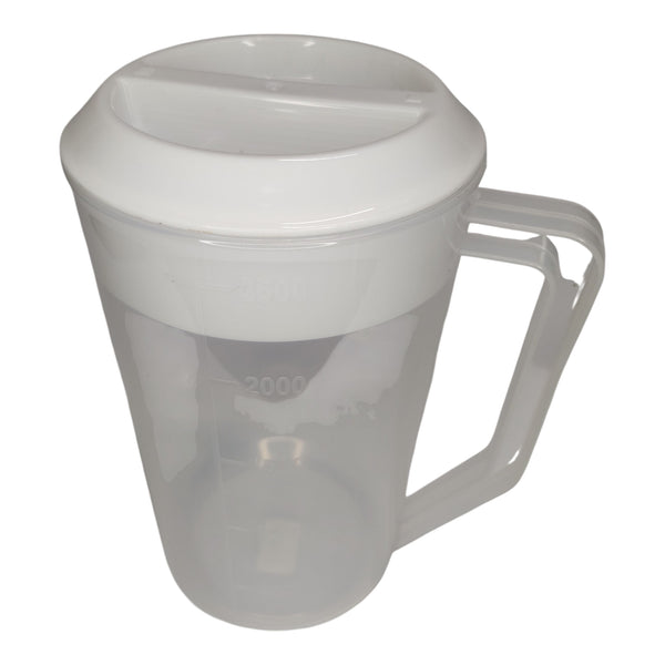 JARRO PLASTICO CON TAPA Y MEDIDA 2,5LT MULTIMENAJE