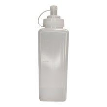 BOTELLA PARA SALSAS CUADRADA TRANSPARENTE 1000ML MULTIMENAJE