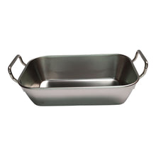 PLATO RECT. CON ASAS INOX. 10,2X18,7CM MULTIMENAJE