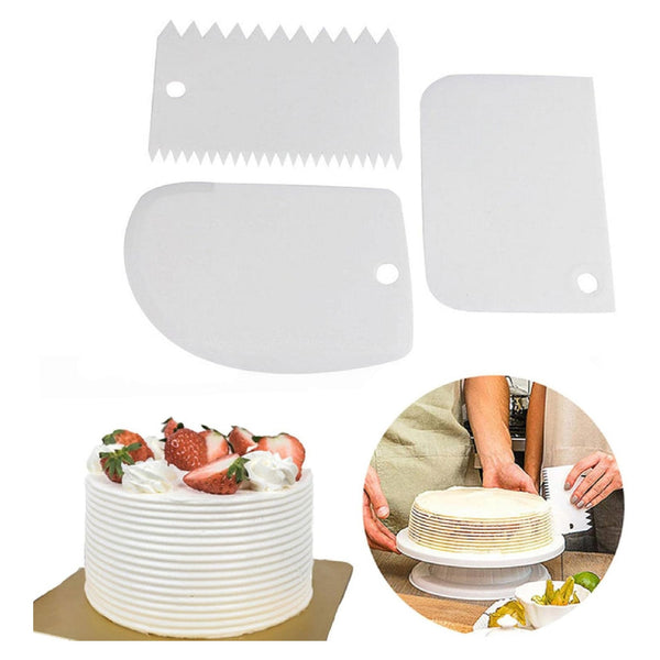 Raspas 3 Piezas Plastica Color Blanco 9x12cm - Multimenaje