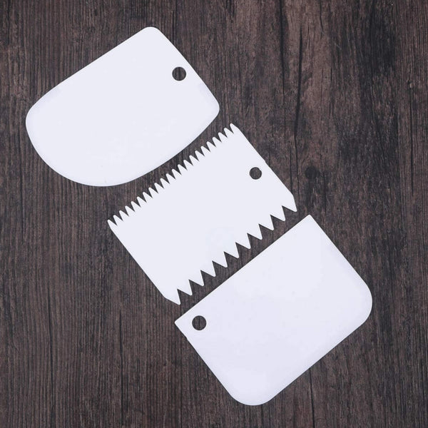 Raspas 3 Piezas Plastica Color Blanco 9x12cm - Multimenaje