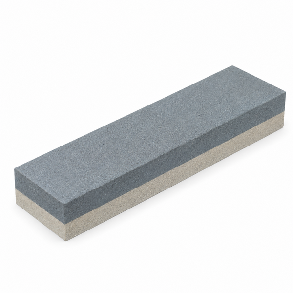 Piedra Afiladora Doble Grano Fino y Medio 20x5x2,5 cm - Multimenaje