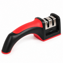 Afilador de Cuchillos Manual 2 Ranuras Negro y Rojo - Multimenaje