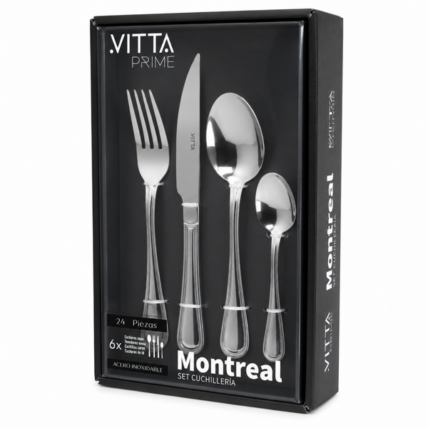 Set de Cuchillería para Carne Vitta Montreal 24 Piezas - Vitta