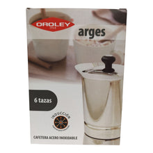 CAFETERA ACERO INOXIDABLE ARGES 6 T OROLEY