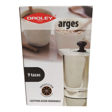CAFETERA ACERO INOXIDABLE ARGES 9 T OROLEY