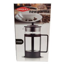 CAFETERA EMBOLO PARMA 6 TAZAS 600 ML OROLEY