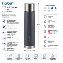Botella Térmica Para Bebidas 470 Ml Acero Inoxidable - Halten