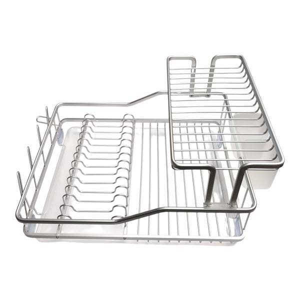 SECADOR DOS NIVELES ALUMINIO CON BANDEJA 45,5X34,5X27,5CM MULTIMENAJE
