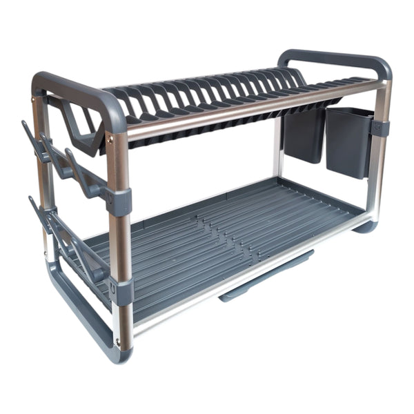 SECADOR PLATOS ALUMINIO 2 PISOS STELLA 61X27 MULTIMENAJE