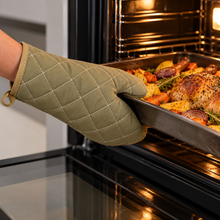 Guante de Cocina Acolchado para Horno 33 cm Beige - Multimenaje