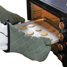 Par Guantes Para Horno Verdes 40cm Mariana