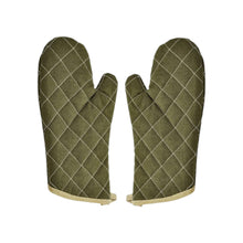 Par Guantes Para Horno Verdes 40cm Mariana