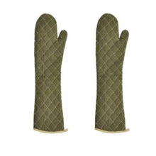 Par Guantes Para Horno Verdes 60cm Mariana