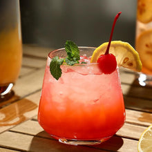 Vaso Vidrio 490ml 10x10x10cm - Red Cherry