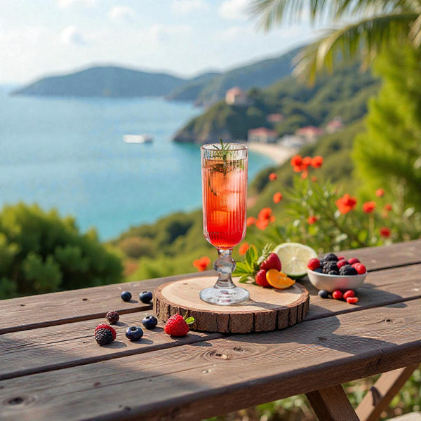 COPA FLAUTA ESTRIADA VIDRIO TRANSPARENTE 150ML 18,5X5,5X5,5CM MULTIMENAJE