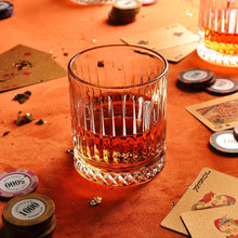 Vaso Rock Vidrio Tallado 326ml 10x8cm Eternal