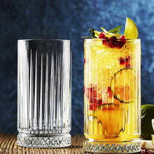 Vaso Alto Vidrio Tallado 445ml 14,5x8cm Eternal