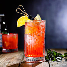 Vaso Alto Vidrio Tallado 445ml 14,5x8cm Eternal