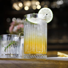 Vaso Alto Vidrio Tallado 445ml 14,5x8cm Eternal