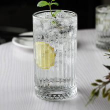 Vaso Alto Vidrio Tallado 445ml 14,5x8cm Eternal